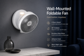 Portable 3-in-1 Rechargeable Fan – Foldable, Wall Mount & Hanging Design with 4 Speeds
