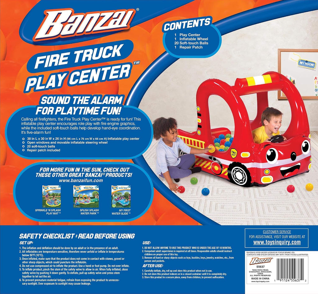 Rescue Fire Team Play Center Ball Pit with 20 Balls, Toy