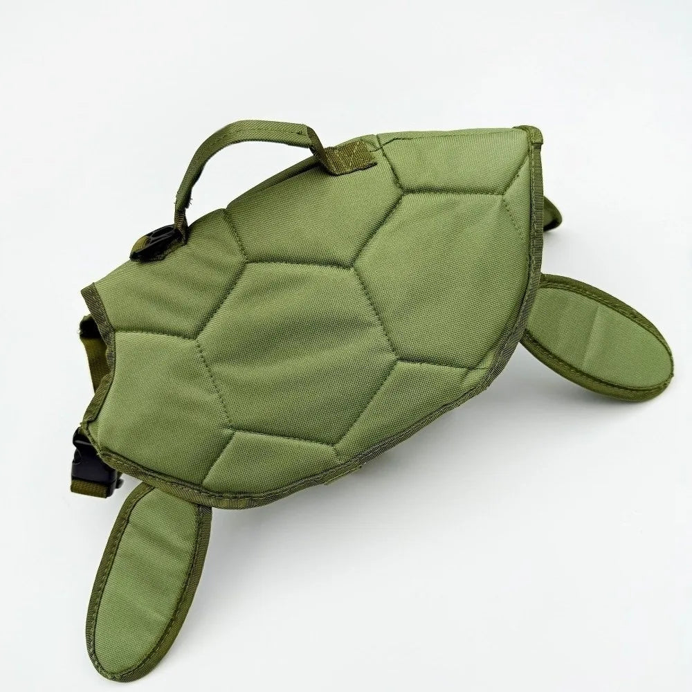 Cute Turtle Shape Pet Life Jacket Portable Handle Adjustable Dog Safety Vest Reflective Life Preserver Dog Swimsuit